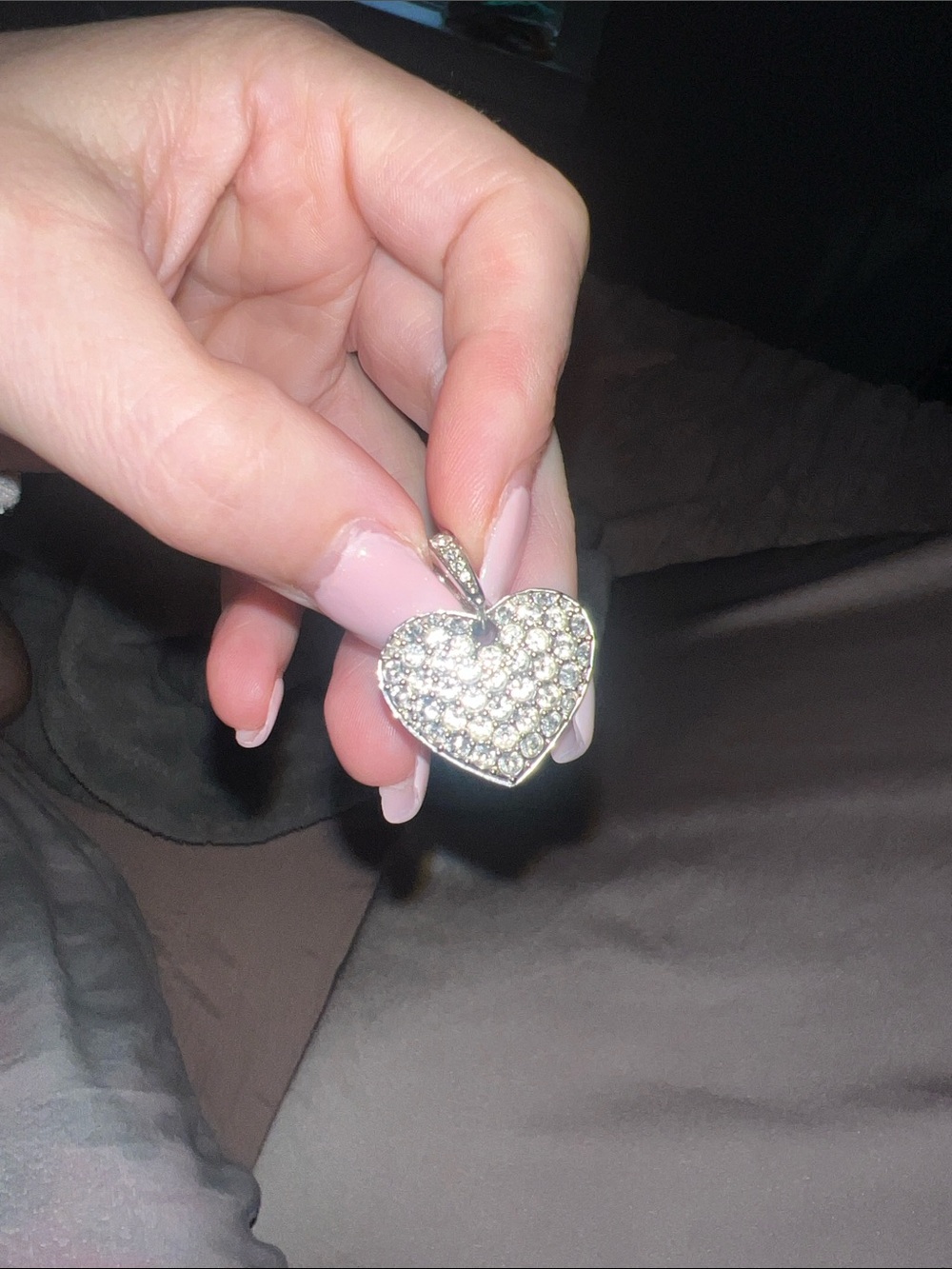 Swarovski crystal heart pendant